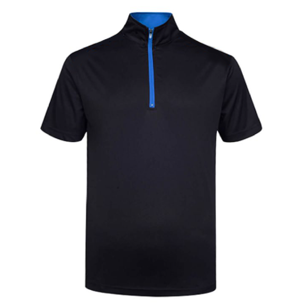 MICROFIBRE POLO ZIP T SHIRT - Gifthub SG