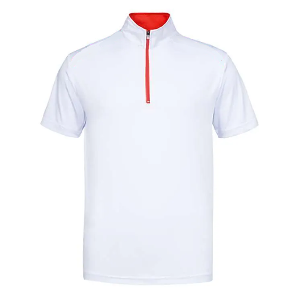 MICROFIBRE POLO ZIP T SHIRT - Gifthub SG