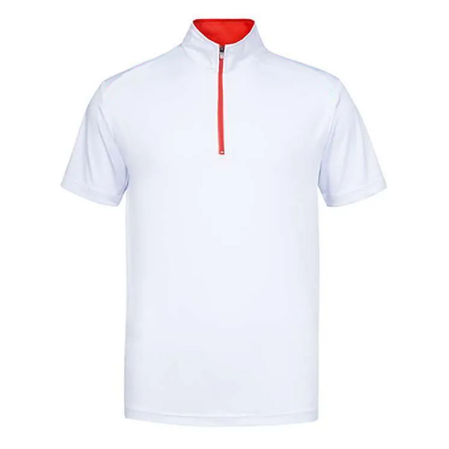 MICROFIBRE POLO ZIP T SHIRT - Gifthub SG