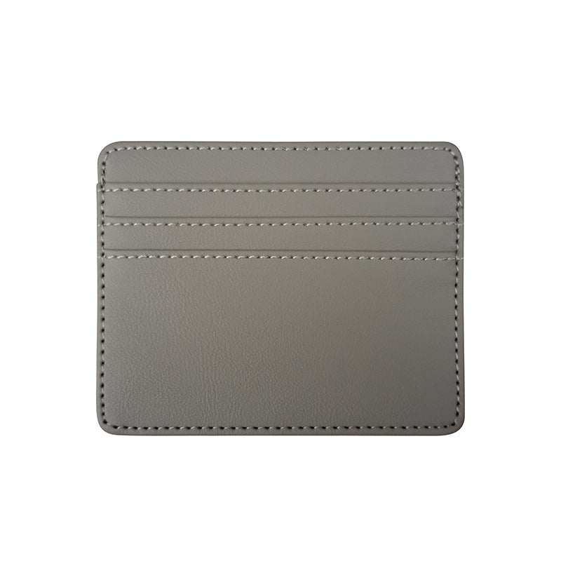 4 CARDS SLOT PU CARD HOLDER