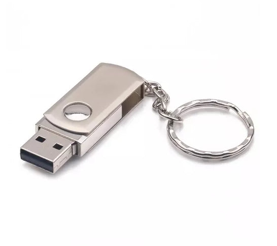 USB Flash Drive Rotation Keychain