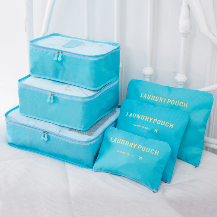 TRAVEL BAG LUGGAGE SET (6 PIECES) - Gifthub SG