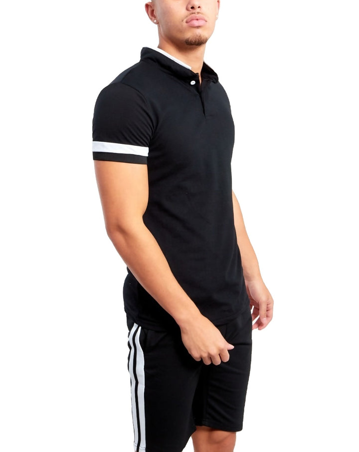 HONEYCOMB GRANDAD POLO T SHIRT - Gifthub SG