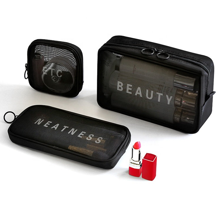 MESH TOILETRIES POUCH - LARGE - Gifthub SG