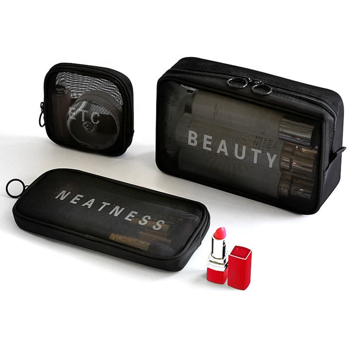 MESH TOILETRIES POUCH - LARGE - Gifthub SG