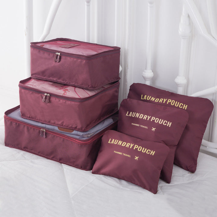 TRAVEL BAG LUGGAGE SET (6 PIECES) - Gifthub SG