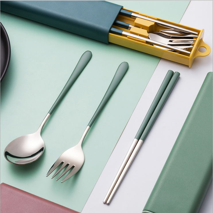 TRAVEL PORTABLE SS CUTLERY SET - Gifthub SG