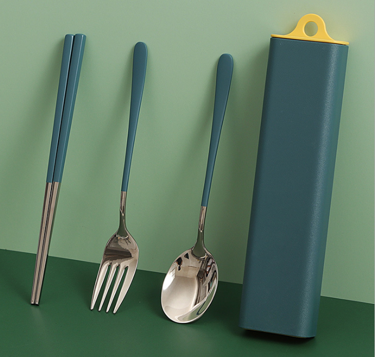 TRAVEL PORTABLE SS CUTLERY SET - Gifthub SG