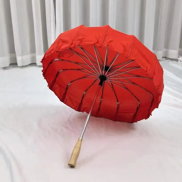 40cm Mushroom-Shaped Straight Long Decorative Umbrella - Gifthub SG