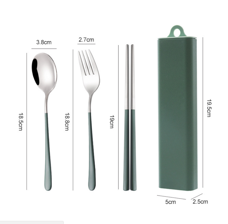 TRAVEL PORTABLE SS CUTLERY SET - Gifthub SG