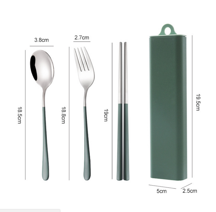 TRAVEL PORTABLE SS CUTLERY SET - Gifthub SG