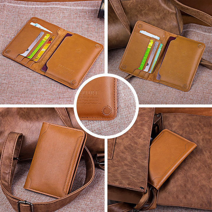 LEATHER PASSPORT HOLDER
