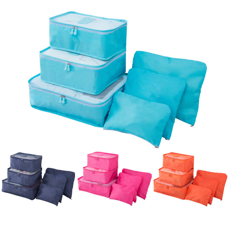 TRAVEL BAG LUGGAGE SET (6 PIECES) - Gifthub SG