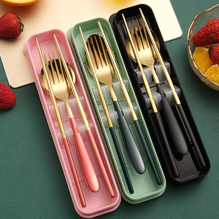 PORTABLE SS CUTLERY SET - Gifthub SG