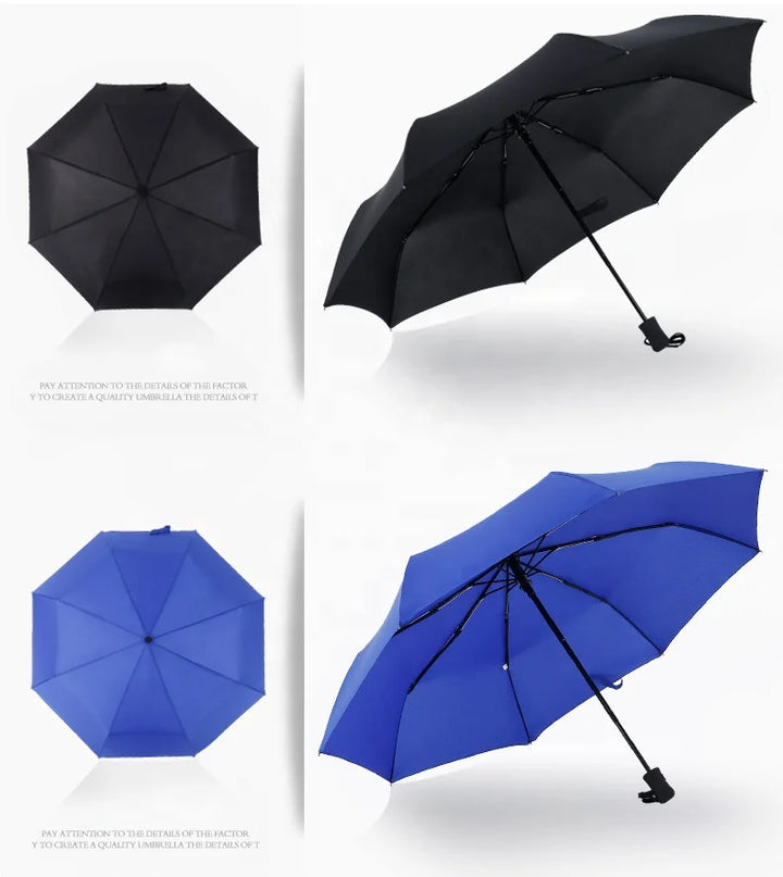 Logo Branded Automatic Folding Umbrella - Gifthub SG