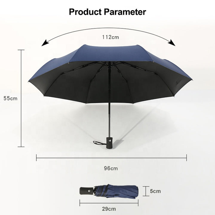 MINI AUTO FOLDABLE UMBRELLA (BLACK COAT)