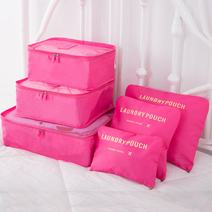 TRAVEL BAG LUGGAGE SET (6 PIECES) - Gifthub SG