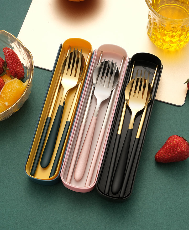 PORTABLE SS CUTLERY SET - Gifthub SG