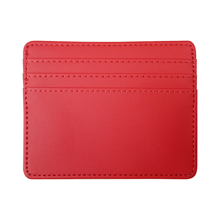 4 CARDS SLOT PU CARD HOLDER