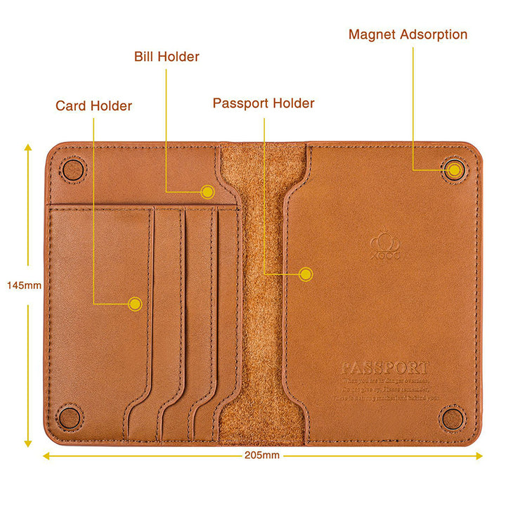 LEATHER PASSPORT HOLDER