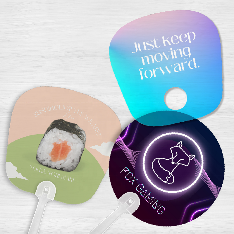 CUSTOM PLASTIC HAND FAN - Gifthub SG