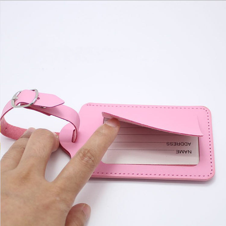 PU LEATHER LUGGAGE TAG - Gifthub SG