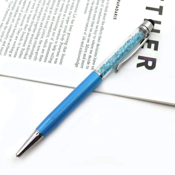 CRYSTAL METAL STYLUS PEN
