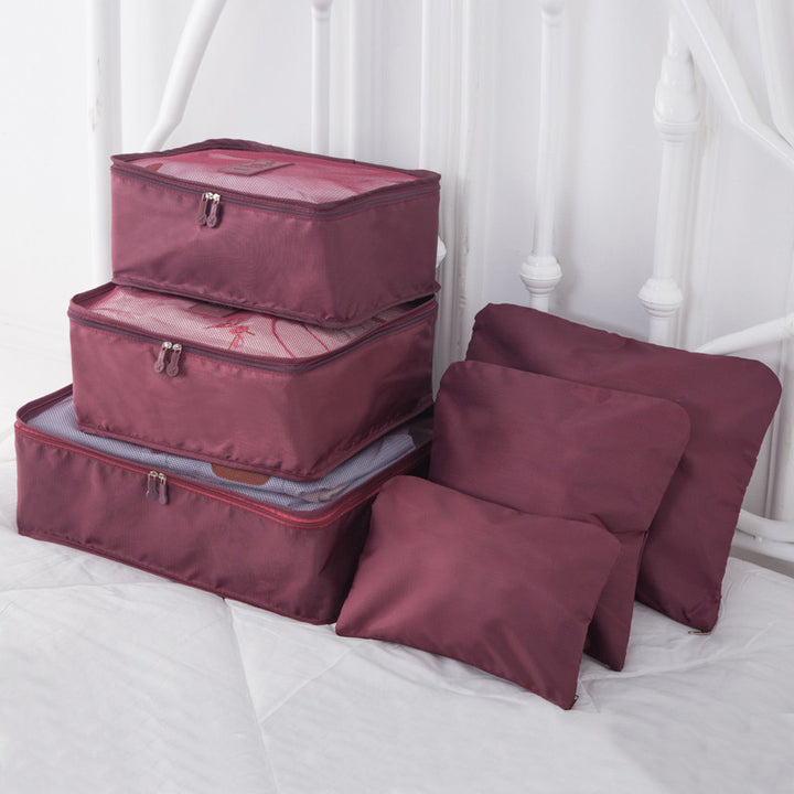 TRAVEL BAG LUGGAGE SET (6 PIECES) - Gifthub SG