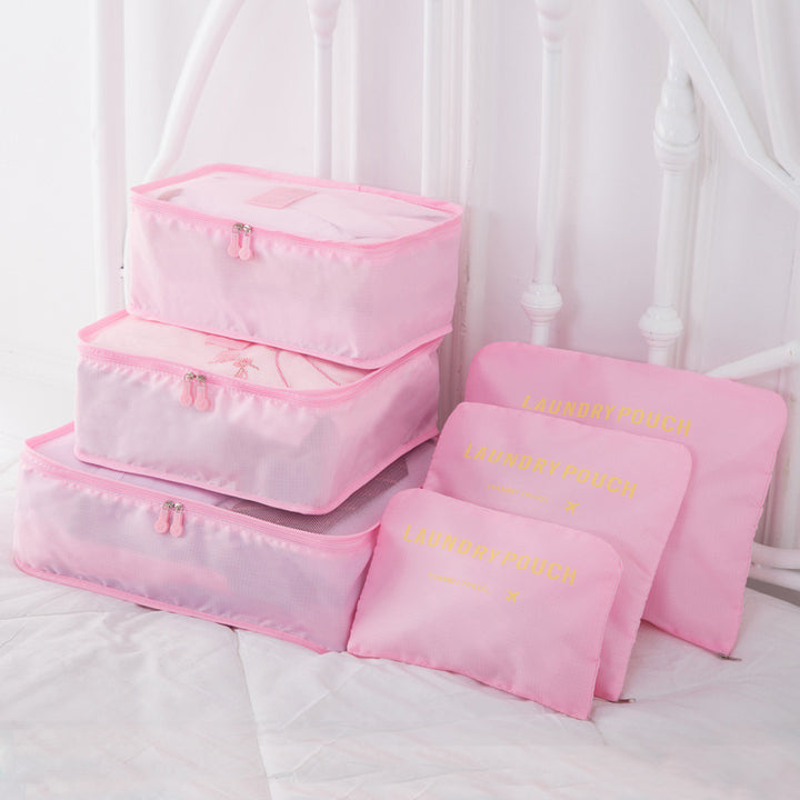 TRAVEL BAG LUGGAGE SET (6 PIECES) - Gifthub SG