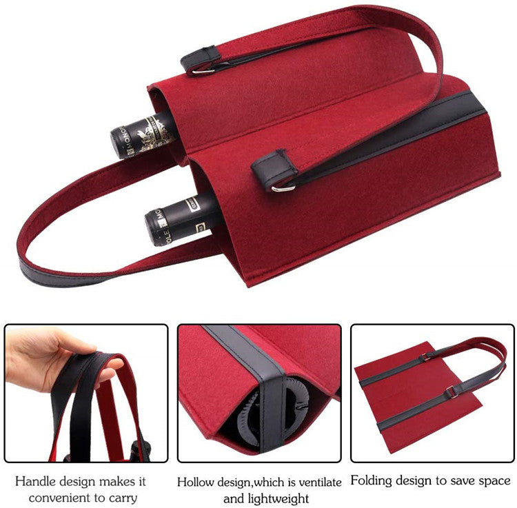PREMIUM DUO FELT WINE CARRIER