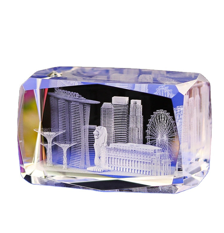 PREMIUM CRYSTAL PAPER WEIGHT - Gifthub SG