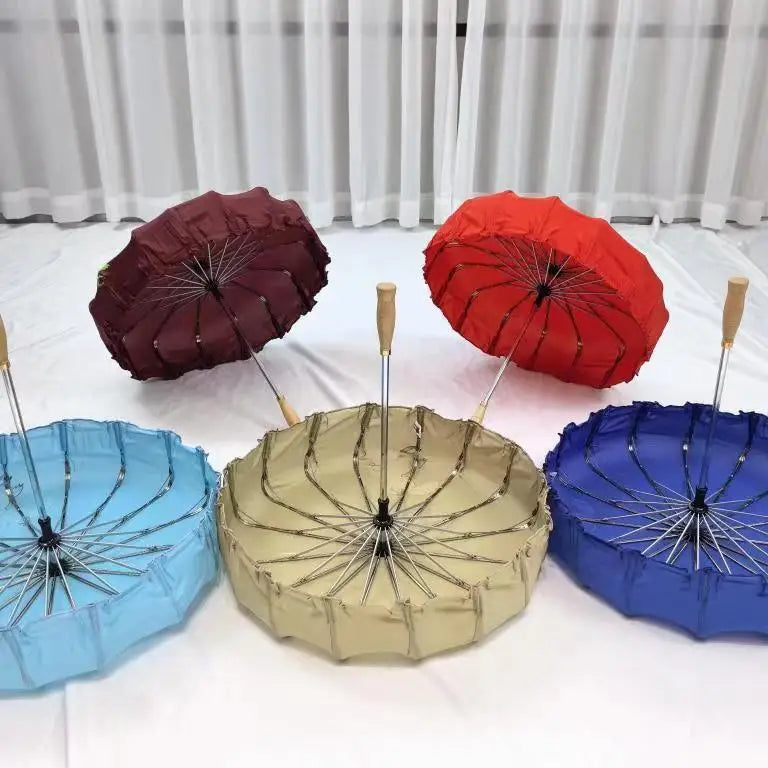 40cm Mushroom-Shaped Straight Long Decorative Umbrella - Gifthub SG