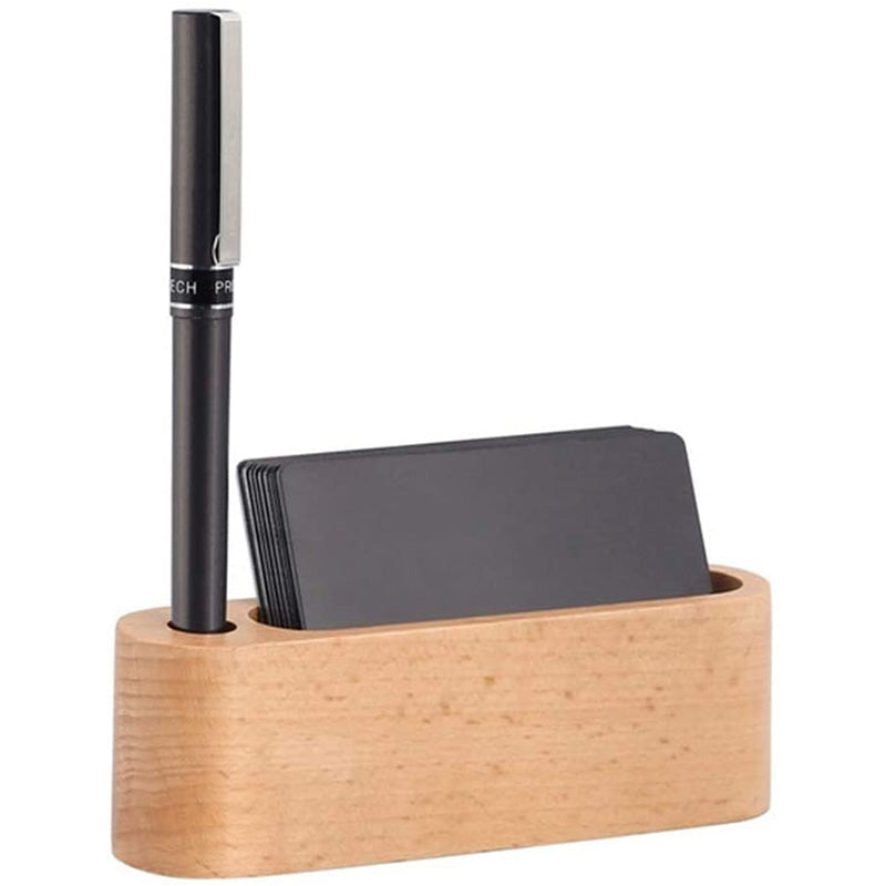 WOODEN NAMECARD DESK HOLDER - Gifthub SG