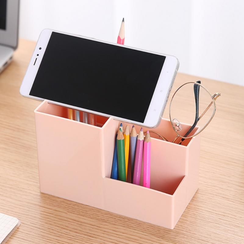 3 SLOT STATIONERY ORGANIZER WITH PHONE HOLDER