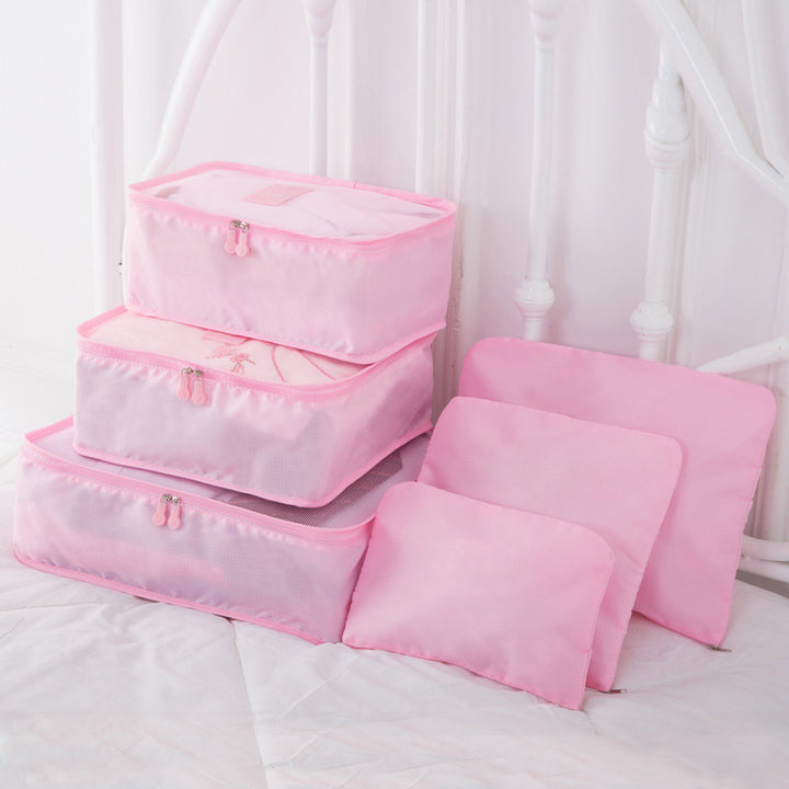 TRAVEL BAG LUGGAGE SET (6 PIECES) - Gifthub SG
