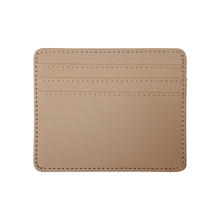 4 CARDS SLOT PU CARD HOLDER