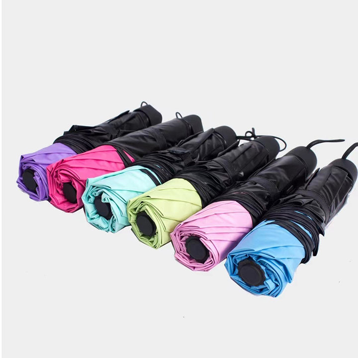 MINI AUTO FOLDABLE UMBRELLA (BLACK COAT)