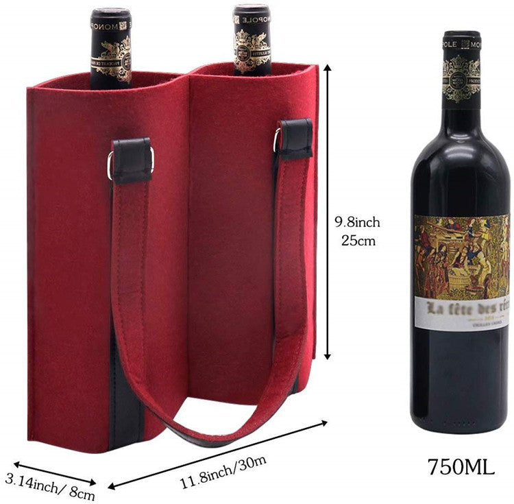 PREMIUM DUO FELT WINE CARRIER