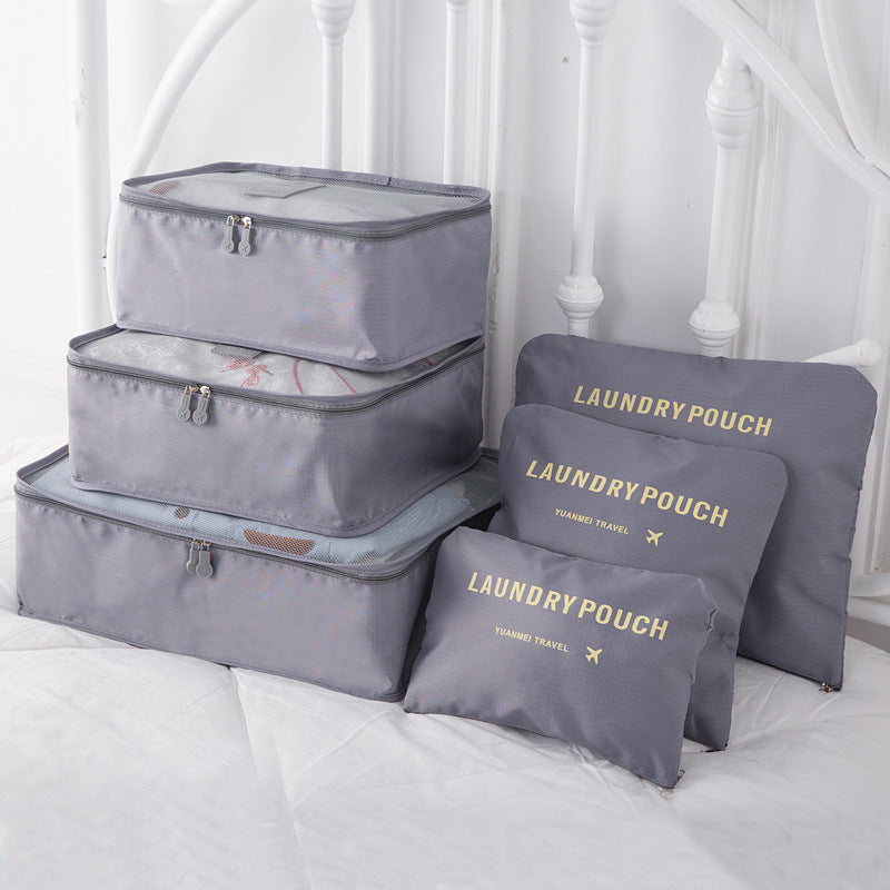 TRAVEL BAG LUGGAGE SET (6 PIECES) - Gifthub SG
