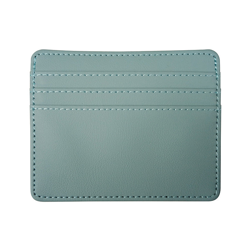 4 CARDS SLOT PU CARD HOLDER