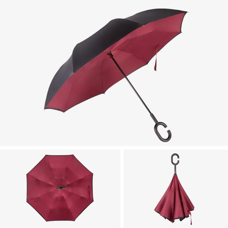 Reverse Umbrella with C-Hook Handle - Gifthub SG