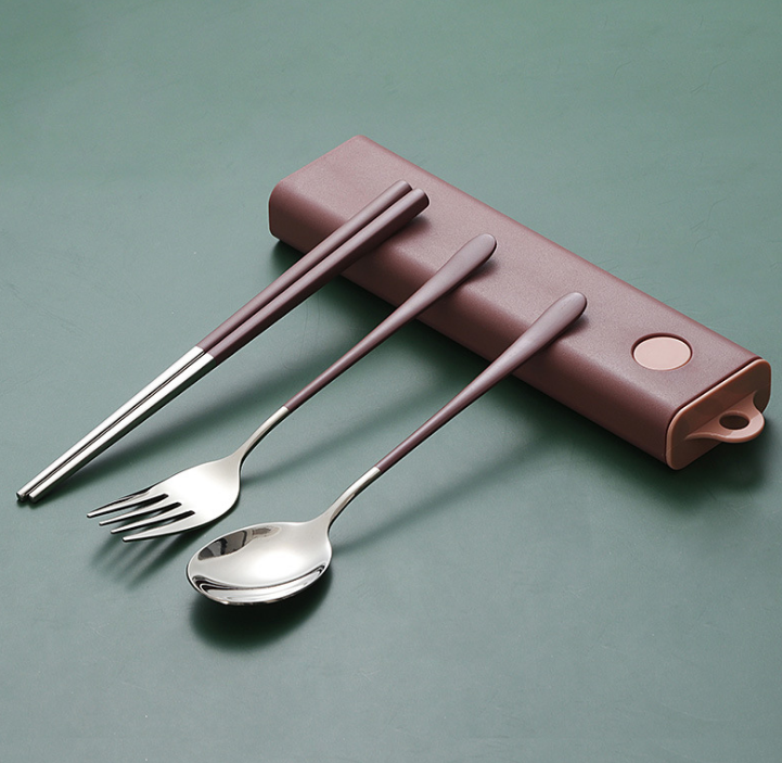TRAVEL PORTABLE SS CUTLERY SET - Gifthub SG