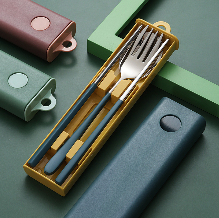 TRAVEL PORTABLE SS CUTLERY SET - Gifthub SG
