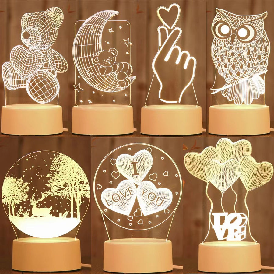 CUSTOM ACRYLIC LED LIGHT LAMP - Gifthub SG