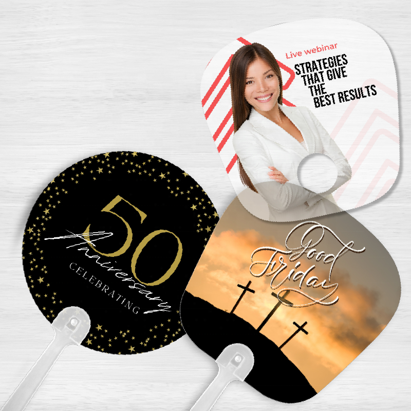 CUSTOM PLASTIC HAND FAN - Gifthub SG