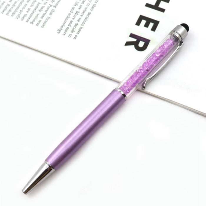 CRYSTAL METAL STYLUS PEN