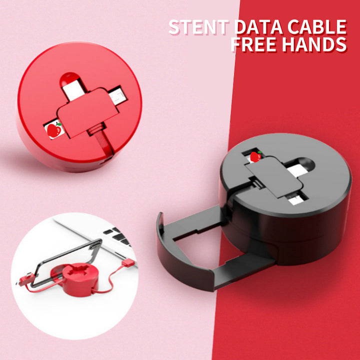 3 IN 1 CHARGING CABLE WITH PHONE HOLDER - Gifthub SG