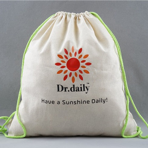 Canvas Drawstring Bag 27cm x 35cm Drawstring Bag by Gifthub SG | Gifthub SG