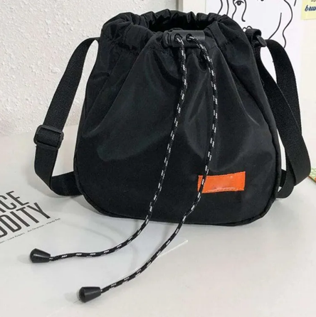 Mini Drawstring Crossbody Bag with Custom Logo
