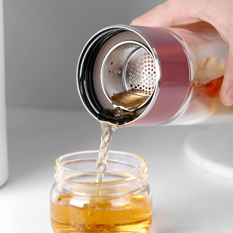 DOUBLE WALL INFUSE GLASS BOTTLE Bottle by Gifthub SG | Gifthub SG